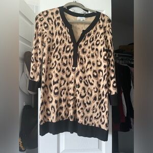 Joseph long sleeve sweater dress New without tags animal print. Medium